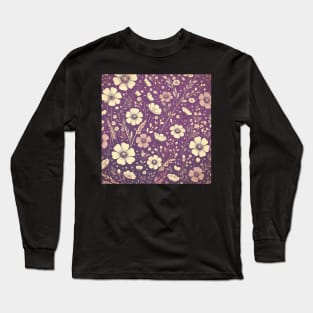 Purple Floral Long Sleeve T-Shirt